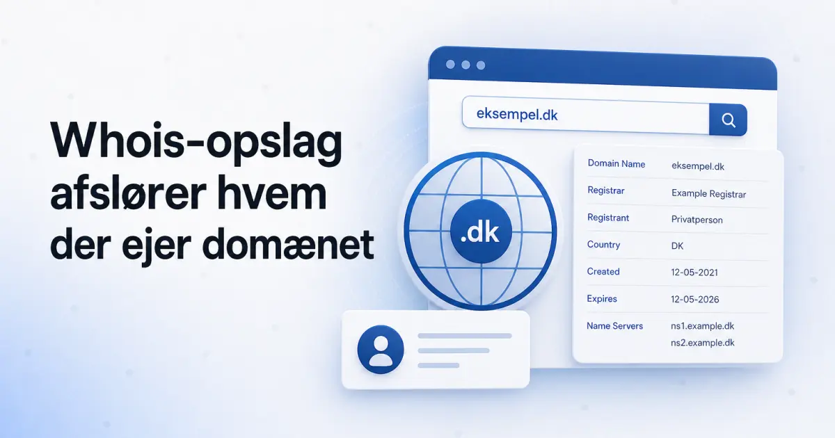 Hvad er Whois, og hvad afslører et domæne-opslag?